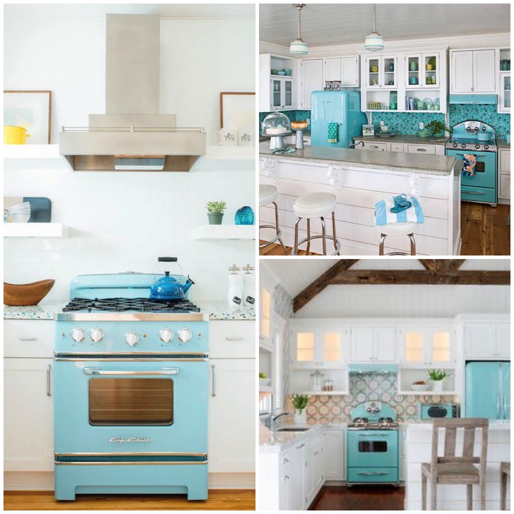 turquoise kitchen appliances