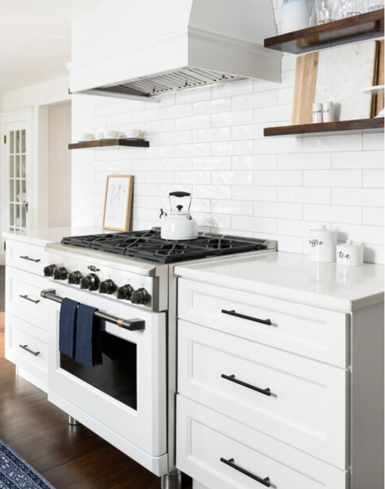 white kitchen white appliances