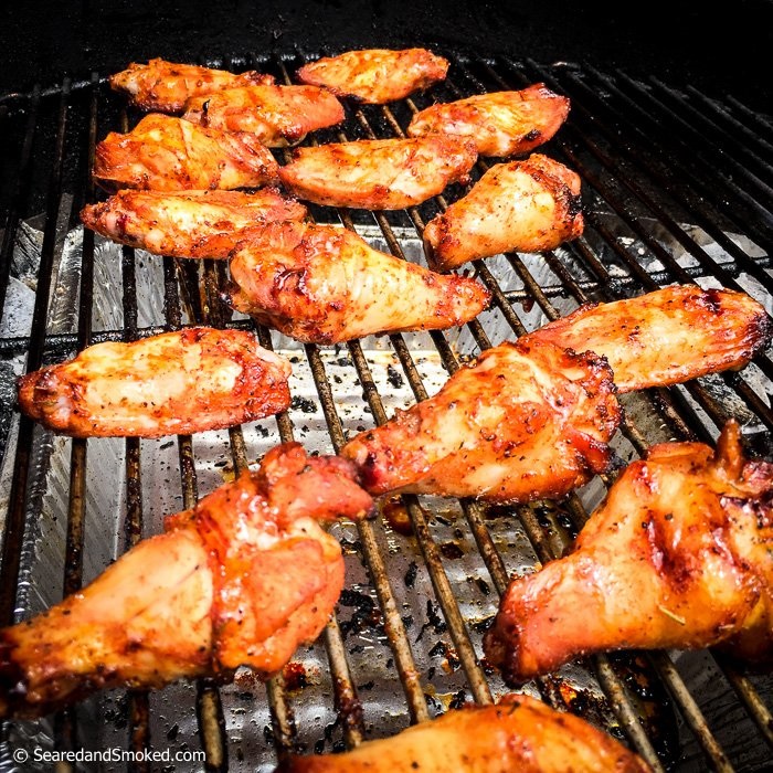 bbq wings on grill