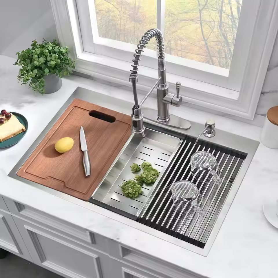 how deep are kitchen sinks