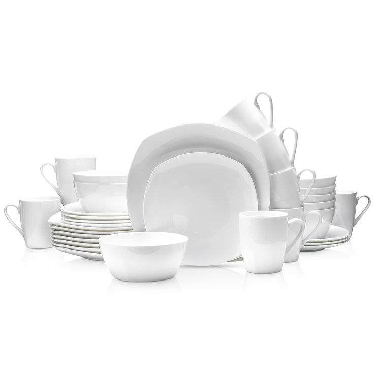 White tableware