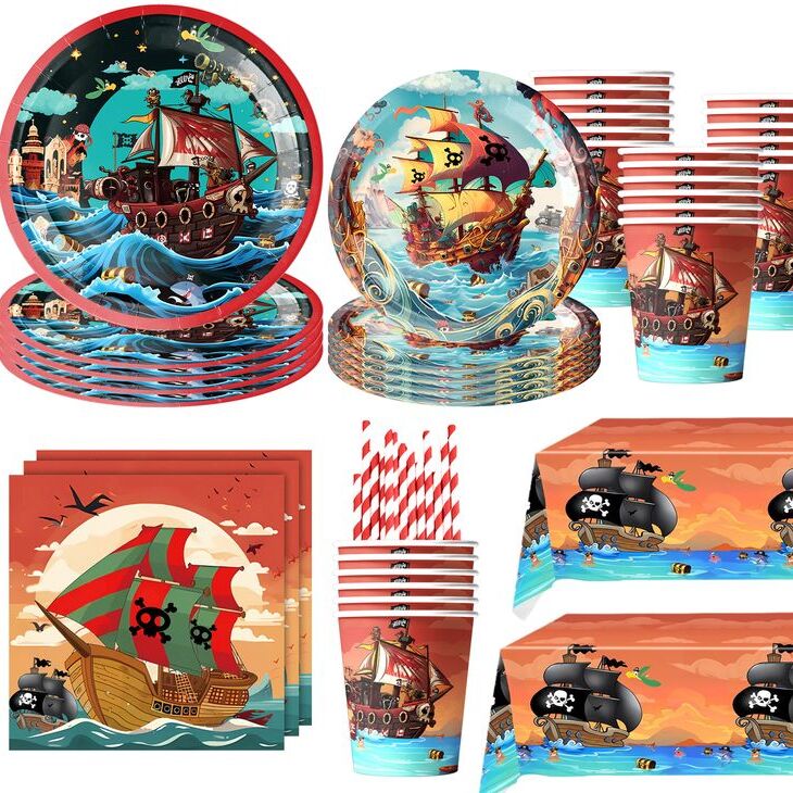 pirate party tableware