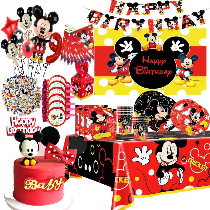 mickey mouse party tableware