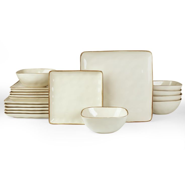 square tableware set