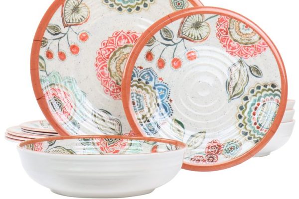 retro melamine tableware